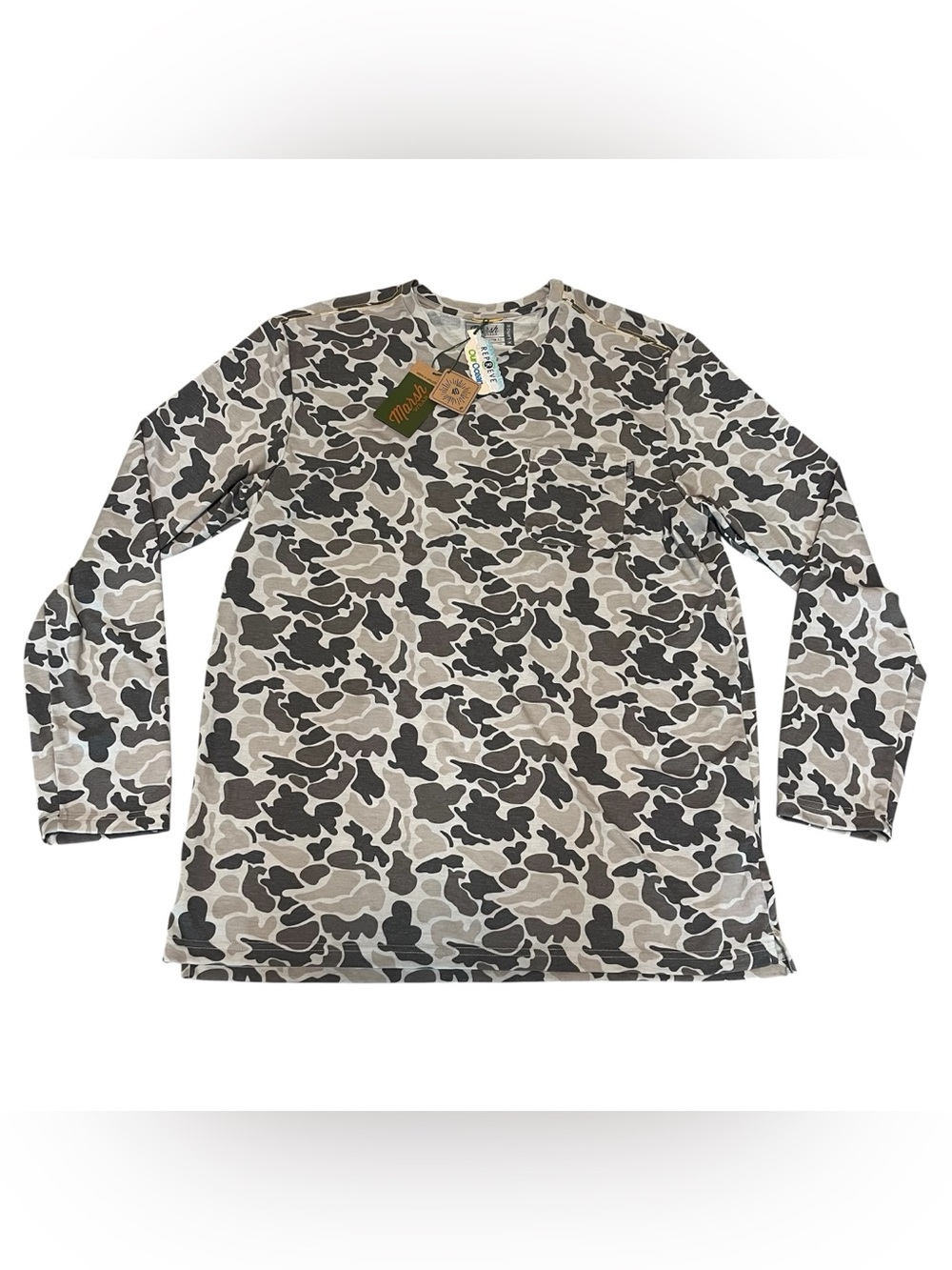 Marsh Wear Mens Camo Buxton Hagood Stretch Long Sleeve Shirt- UPF 40- XL- NWT